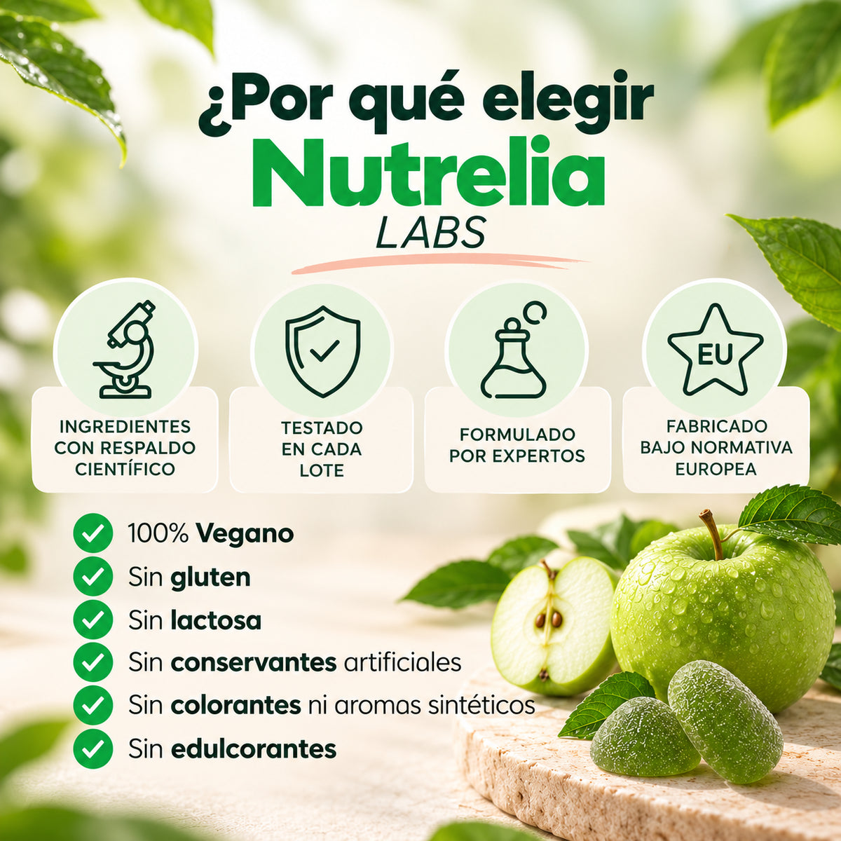 Vinagre de manzana, vitamina C y pectina