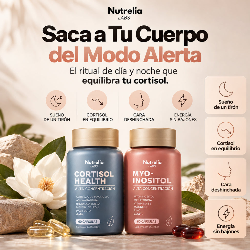Nutrelia™ | Baja tu cortisol y recupera tu energía, sueño y ligereza en 14 días