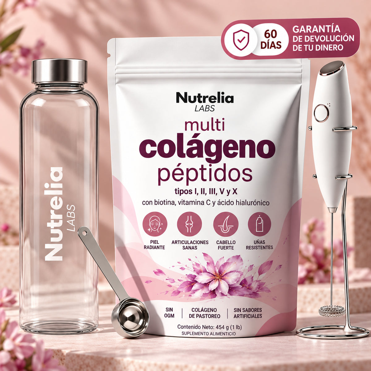 Nutrelia™ 5 en 1 Péptidos de Colágeno