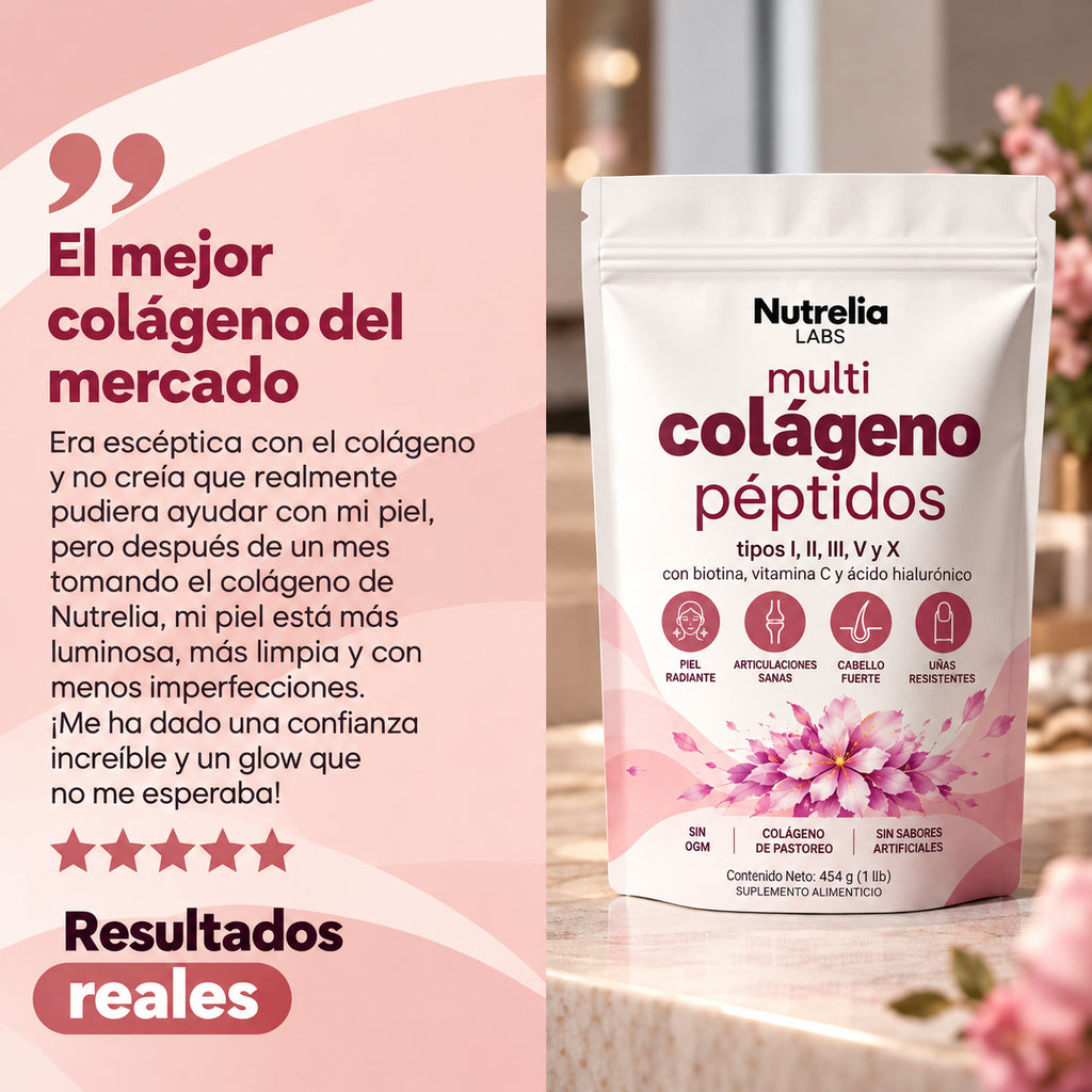 Nutrelia™ 5 en 1 Péptidos de Colágeno